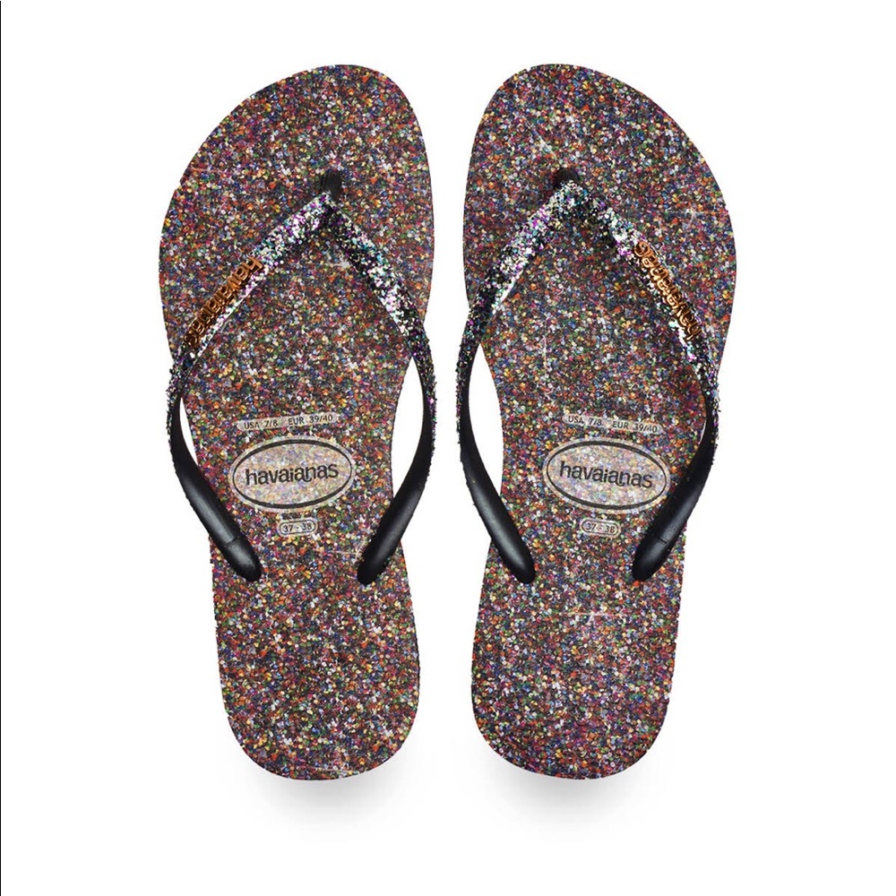 Havaianas Women’s Slim Carnaval Flip Flops -Orange